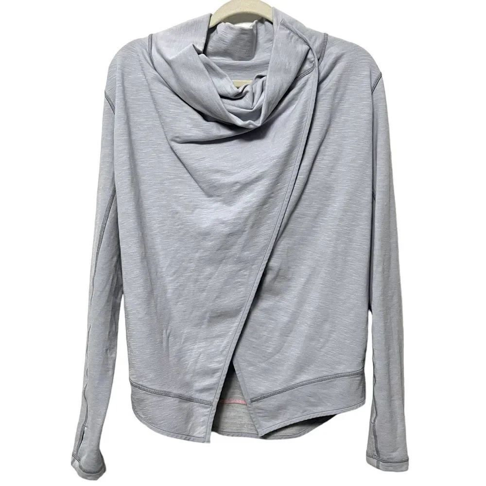 IVIVVA by Lululemon Stretch Recovery Wrap Funnel Neck Cardigan Jacket 14